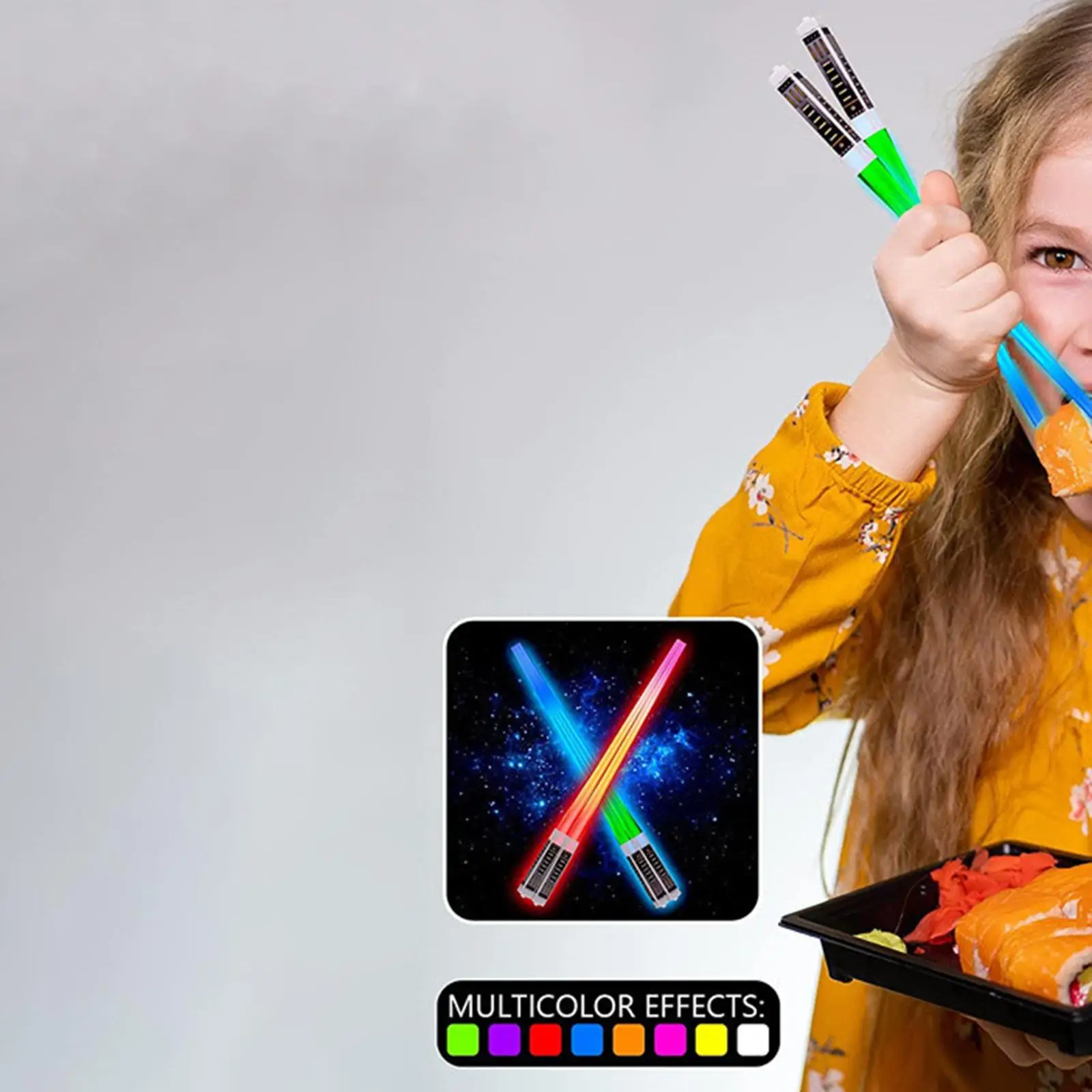 Japanese LED Glowing Chopsticks Durable ABS Material Decorative Party Utensils for Wedding Concert Events