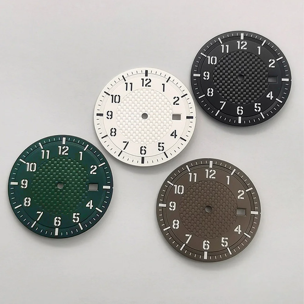 

Customized 33.8mm Dial NH35 Watch Dial Face Fit For NH35 NH36 Movement 33.8mm Green Luminous Watch Faces Dial