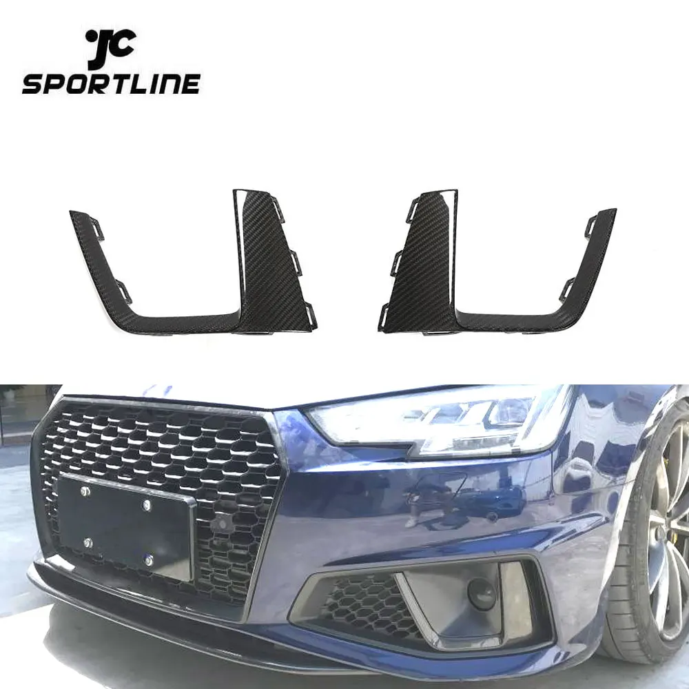 

Накладки на противотуманные фары из карбона A4 B9 для Audi B9 S4 S-line 2017-2019