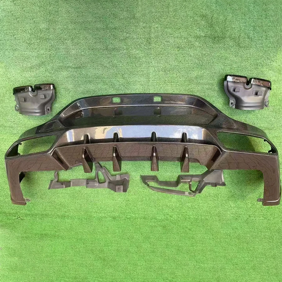 For Mercedes Benz GLC Class coupe W253 2020-2023 Carbon Fiber Car Rear Bumper Diffuser Splitters Spoiler Back lip body kit - Image 5