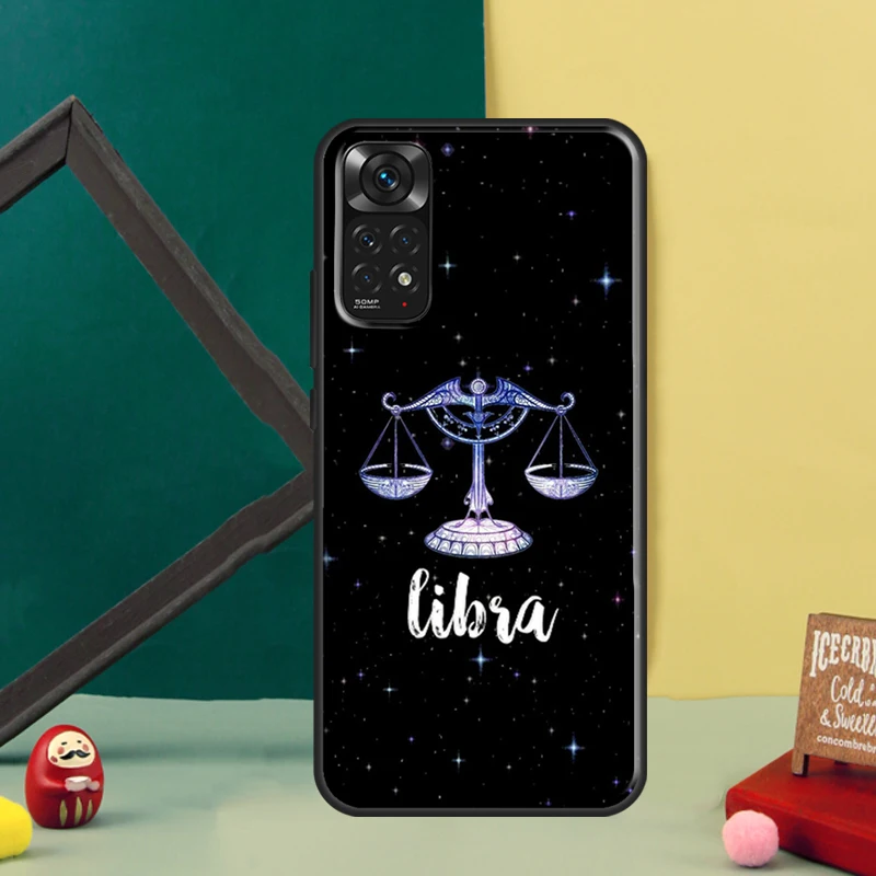 Zodiac Libra Balance Case For Xiaomi Redmi Note 12 7 8 9 10 11 Pro 8T 9S 10S 11S Redmi 9 10 9C 12C 9T 10A 10C Cover