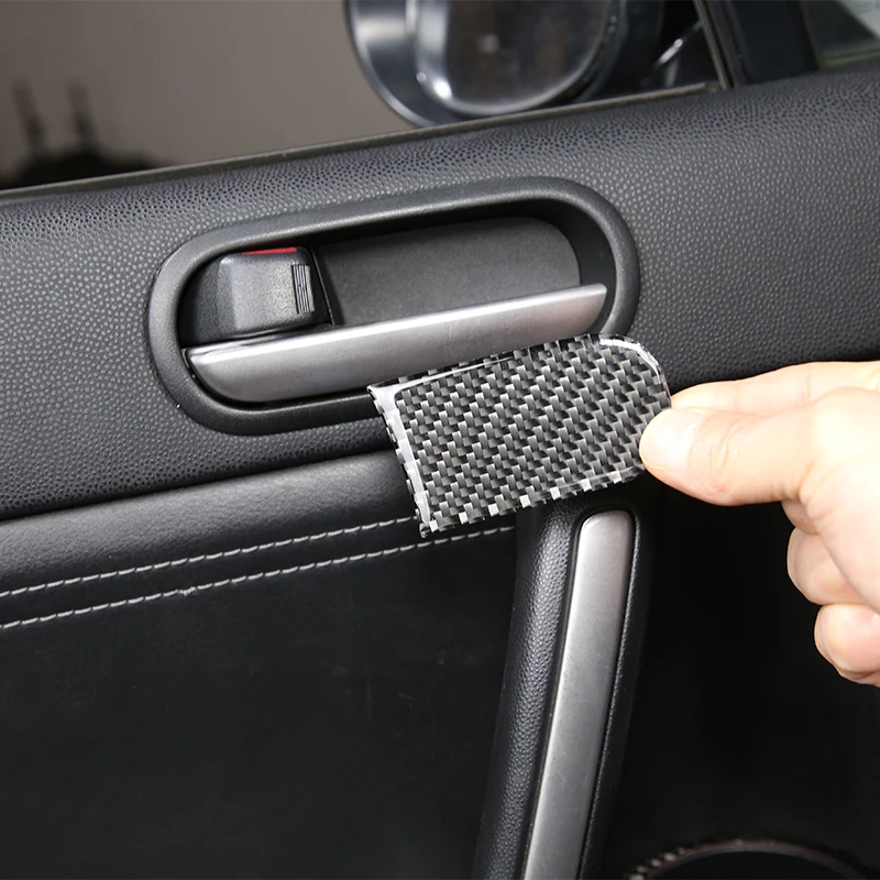 

For Mazda MX-5 2009-2014 car styling soft carbon fiber inner door bowl sticker car interior modification accessories