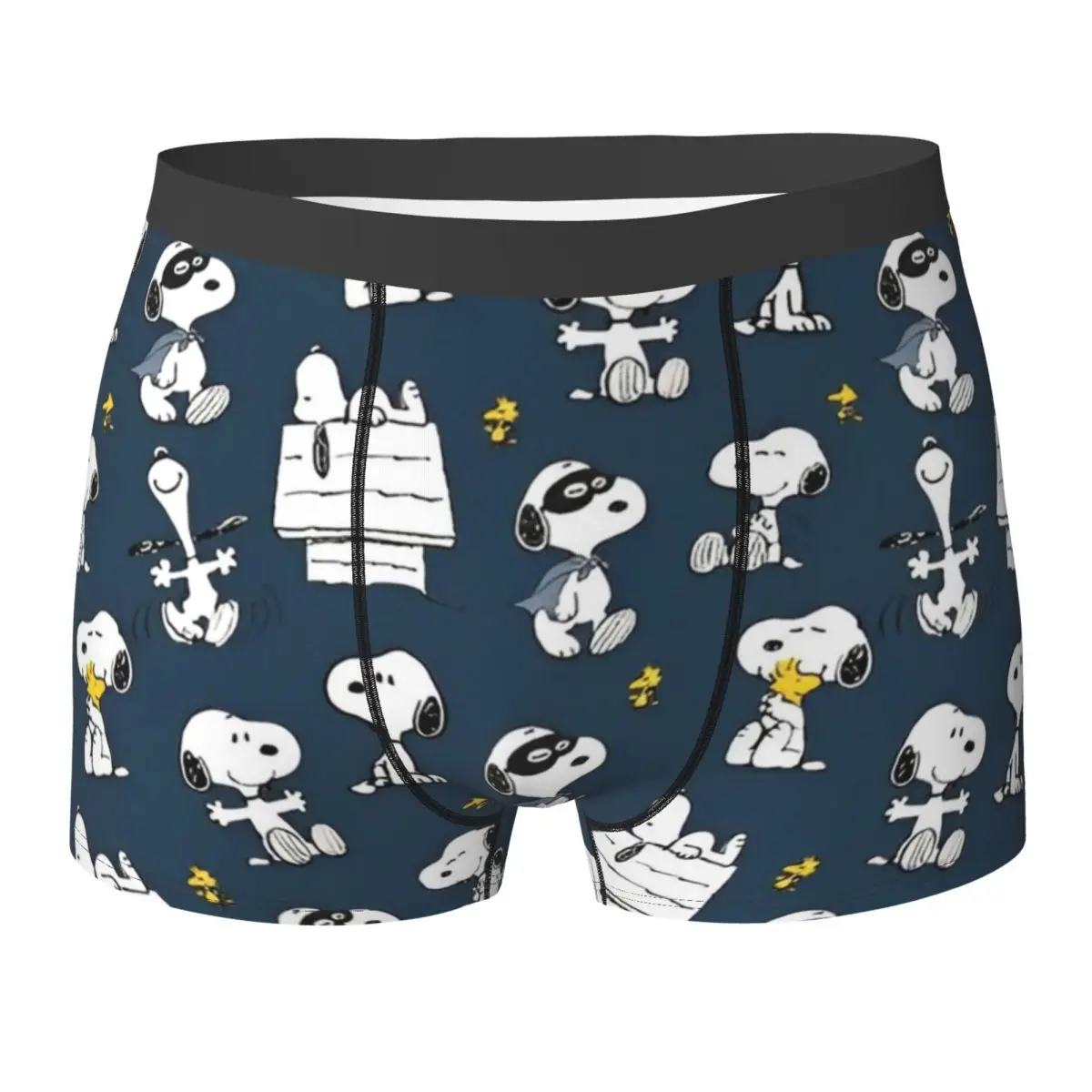 Snoopys Underwear Males Panties Printed Sexy Soft Trunk High Quality Boxer Brief Large Size