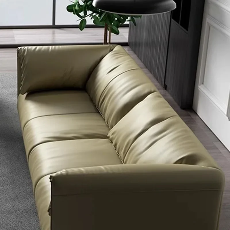 

Leather Recliner Living Room Sofas Straight Adult European Ergonomic Sofas Lounge Opblaasbare Bank Home Furniture