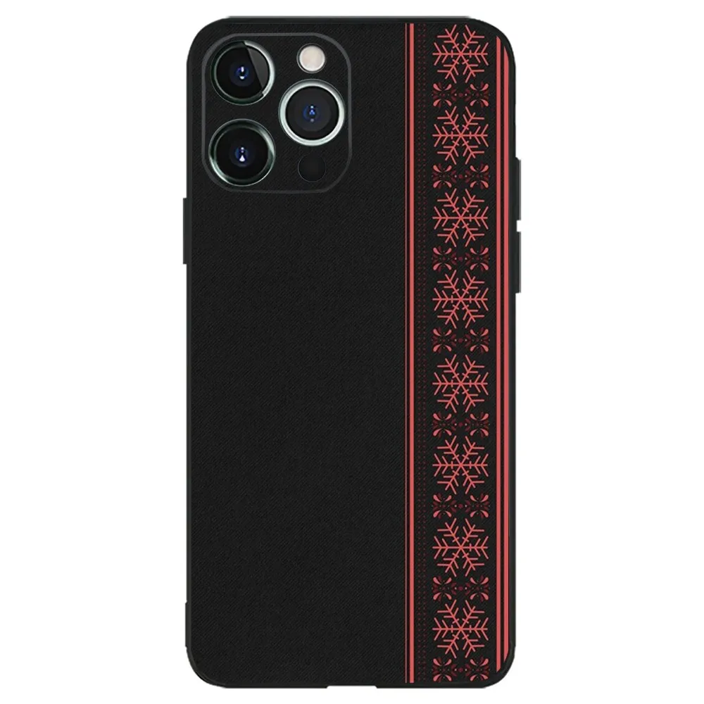 G-Ukraine Ornament pattern Phone Case For iPhone 16,15,14,13,12,11,Plus,Pro Max,XS,X,XR,SE,Mini,8,7 Soft Silicone Black Cover