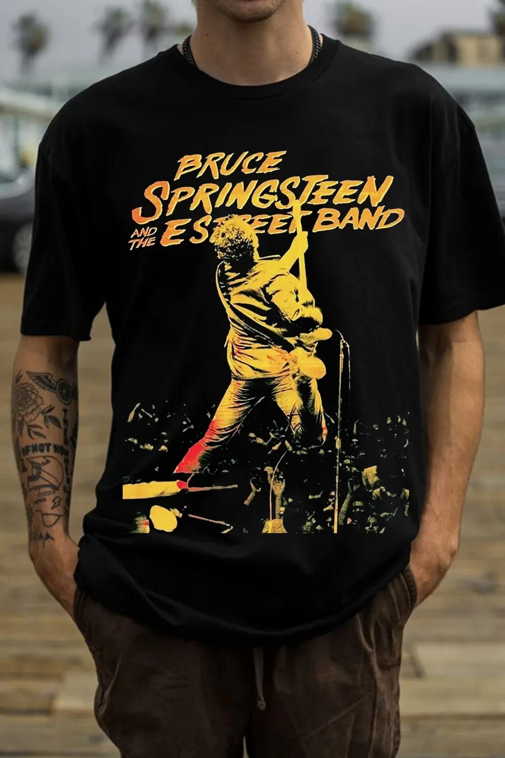 2026 Bruce Springsteen Graphic Shirt Mens Womens Cotton Tees Ummer Casual Short Sleeve Round Neck Clothing Loose Tops Trend