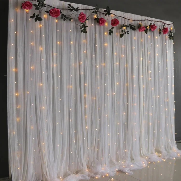 Wholesale Wedding Church Stage Drapery Decoration Backdrop Curtains For Wedding Party