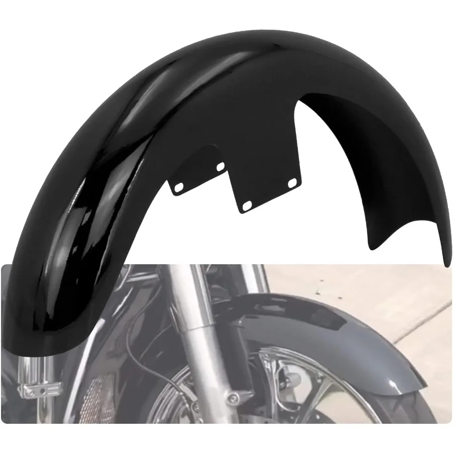 واقي الطين الأمامي مقاس 21 بوصة للدراجات النارية Harley Touring Road King Road Glide Electra Glide Street Glide حقيبة مخصصة لامعة #1