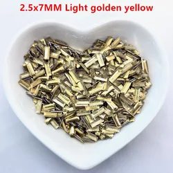 Rectangle Metal Studs For Clothing Hot-Fix Flat Back Rhinestones AA Nailhead 144Pieces/Lot Iron On Punk Glitter Accessories