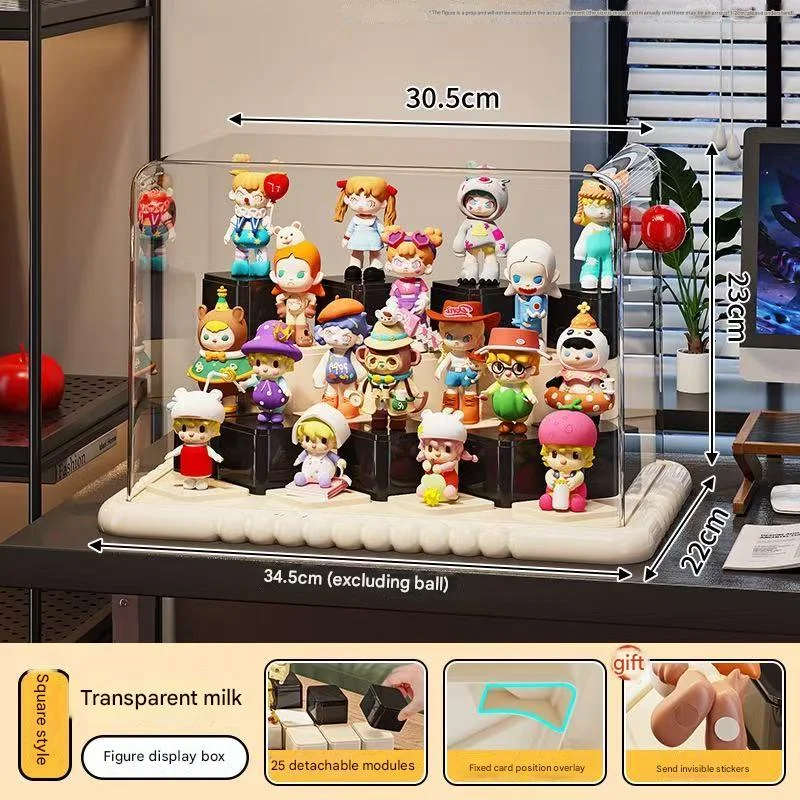 

New doll storage box, suitable for storing Labubu blind boxes, doll display stands, and gift storage.Christmas doll gifts