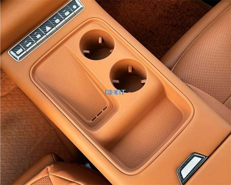 Car Center Console Storage Box For GWM Haval F8 H6L Max 2025 + Organizer Cover Gear Shift Water Cup Anti Slip Pad Dust Proof Mat