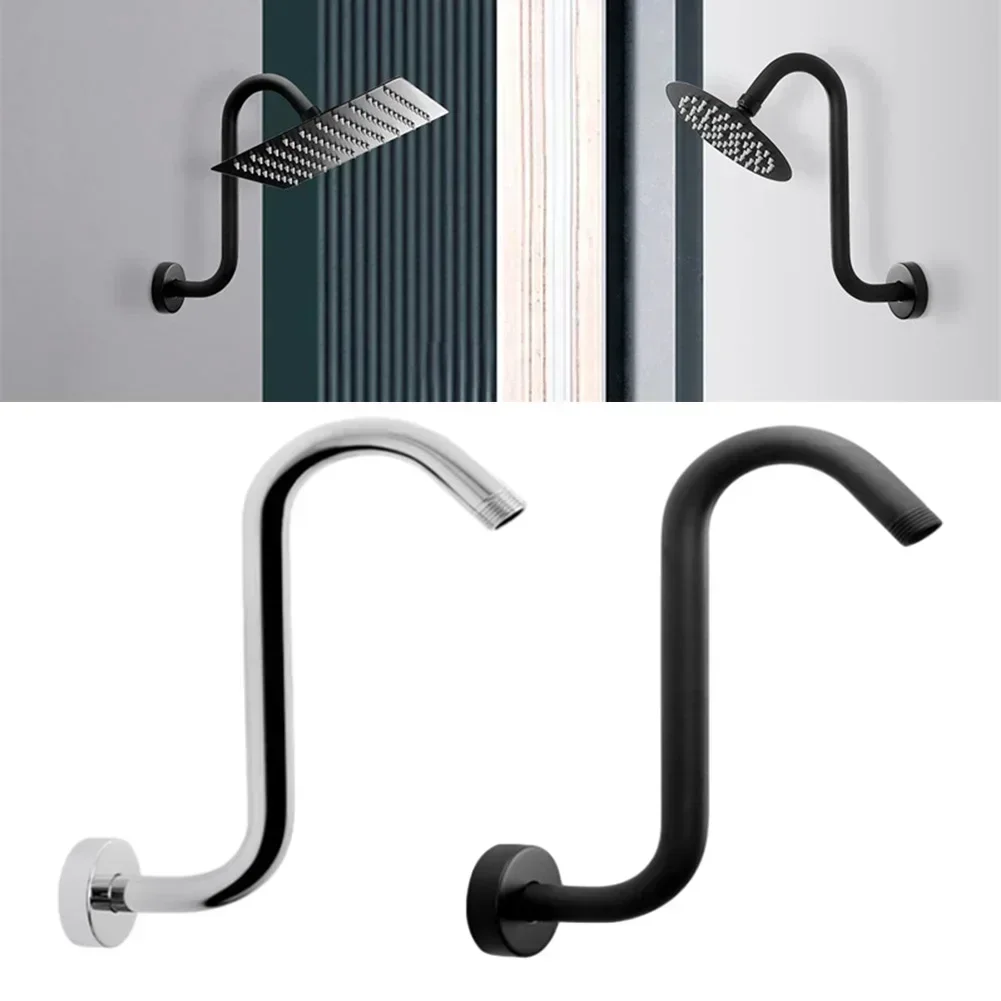 Bathroom Shower Head Arm Accessory Extension Wall Mounted Shower Arms Stainless Steel Shower Head Bar Bathroom Hardware