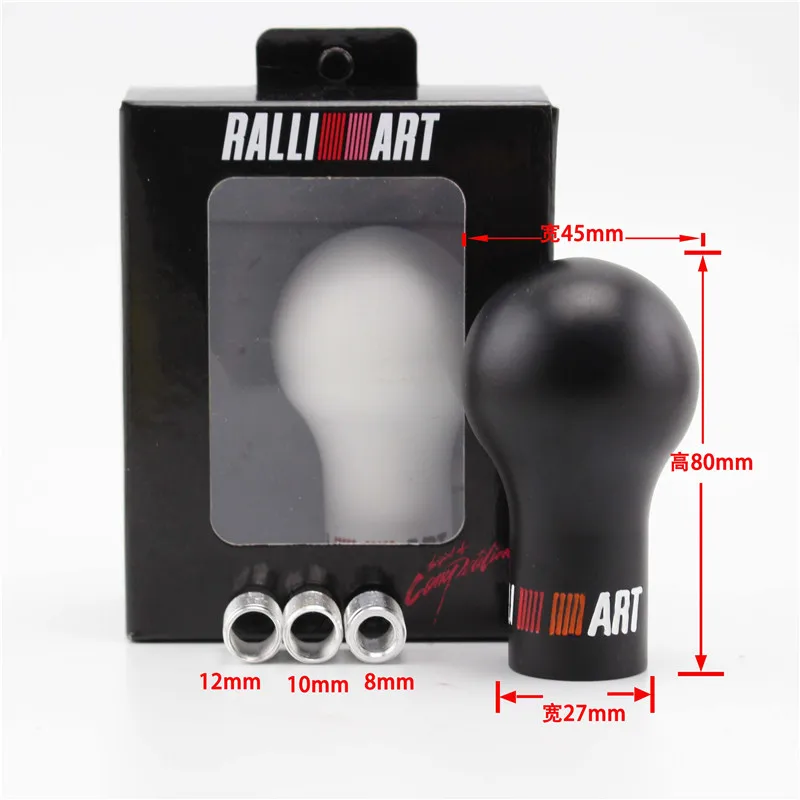 RALLIART 5/6 Speed Resin Gear Shift Knob Racing Shifter Lever Head for Mitsubishi etc.