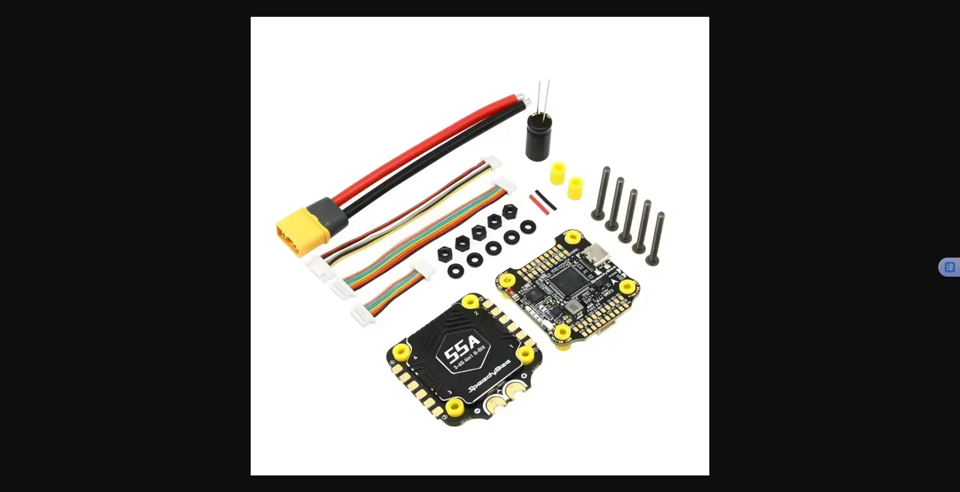 Speedybee 4-em1 controle de vôo e kit esc f405 v4 bls 55a configuração bluetooth de alto desempenho diy acessórios para drones de corrida