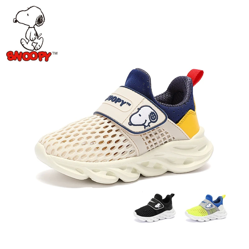 

Snoopy Cartoon Cute Mesh Sneakers Creative Kawaii Boys and Girls Summer Lightweight Breathable Running Shoes Gift Wholesale