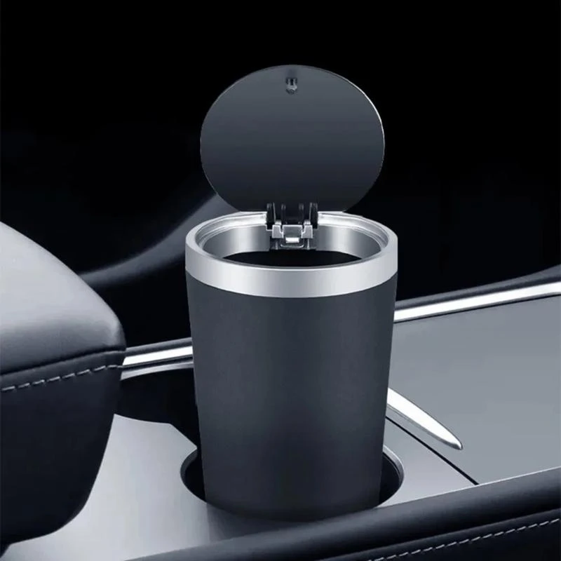 Car Mini Trash Can Cup Holder Bin Leak-proof Odor Blocking Waterproof Accessory Garbage For SUVs Sedans Truck