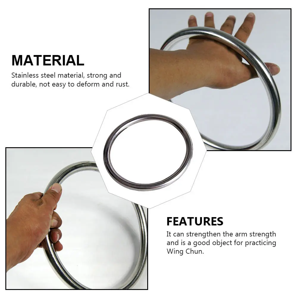 

1pc Negative Weight Steel Ring Stainless Training Tool For Arm Strength Hand Exercise Ring Durable Rust