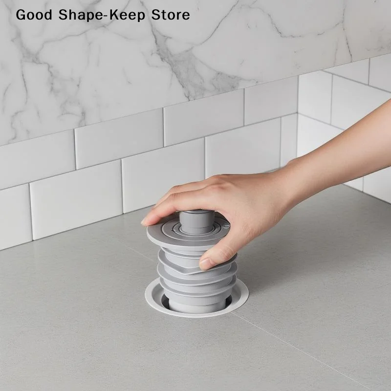 

Silicone Bathroom Sewer Seal Anti-odor Leakage Ring Kitchen Sink Sewer Pipe Plug Washing Machine Floor Drain Seal Connector Plug