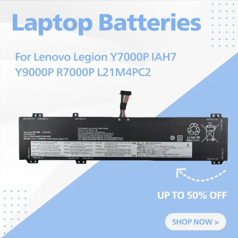 

For Lenovo Legion Y7000P IAH7 Y9000P R7000P L21M4PC2 Laptop Batteries