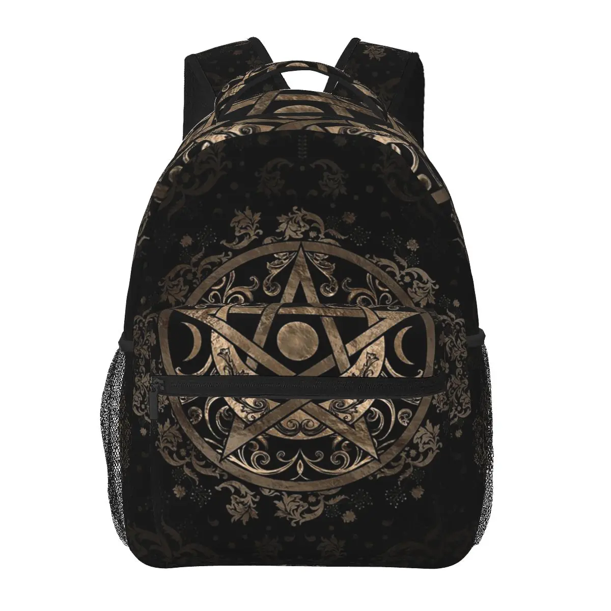 

Occult Satanic Pentagram Backpacks Boys Girls Bookbag Students School Bags Cartoon Kids Rucksack Shoulder Bag Large Capacity