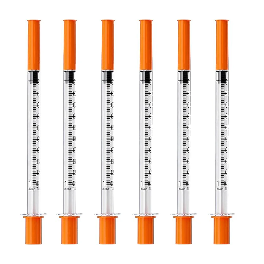 U-100 Insulinspritze 1 ml 29 G 1/2'' (12,7 mm) Nadel | 100 Stück einzeln versiegelt | Einweg- und sterilisiert für Haustiere – Detail 7