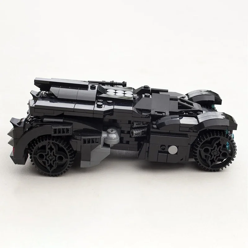 624 個 Moc クラシック映画車両アーカムナイトバットモービル車モデルビルディングブロッククリエイティブ組立レンガおもちゃ DIY プレゼント