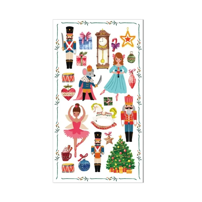 20pcs 33*40cm 2-Ply Nutcracker Soldier Long Paper Napkin Large Size Party Table Paper Christmas Tree Princess Paper Placemat