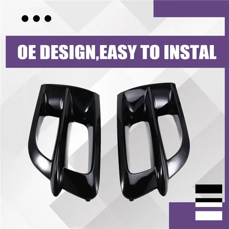 AMEXIAOXU Grille Trim Cover 1 Pair L/R Side Fairing Vents For Honda Goldwing GL1800 2001-2011 Radiator Accent Area