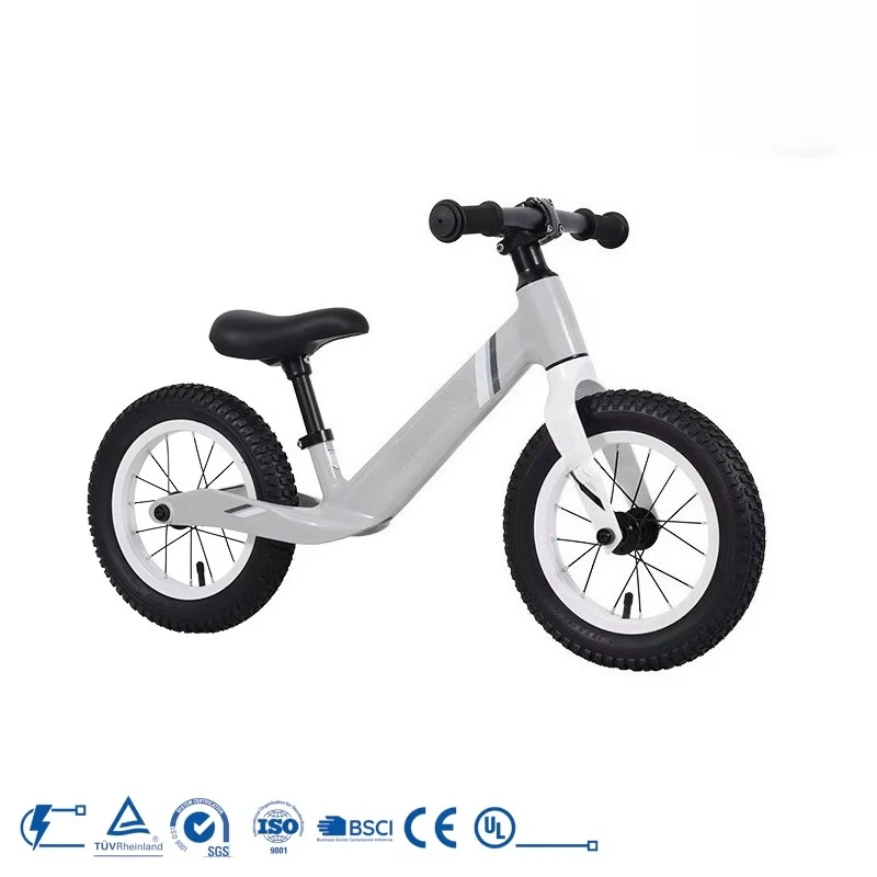 Customizable 12 Inch Kids Balance Bike Magnesium Alloy Frame Lightweight No Pedals for Toddlers Age 2-5