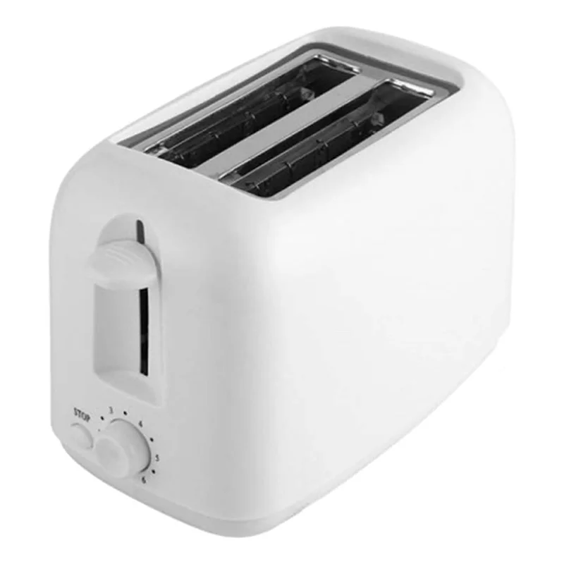 MAKE-Retro-Toaster, 2 Scheiben mit 6 Funktionen, Edelstahl-Toaster, herausnehmbarer Krümelschale, Kabelaufbewahrung unter der Basis, US-Stecker