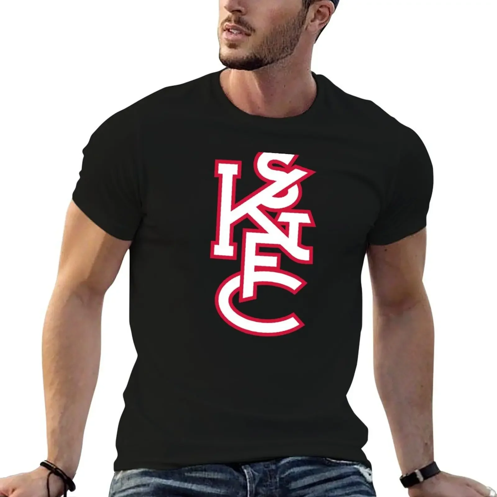 

St Kilda Saints Monogram T-Shirt plus sizes topping oversized t shirt Men's cotton t-shirt