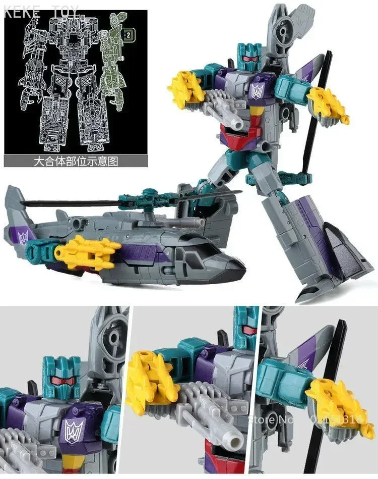 HZX Transformação Brushes Set, War Team Aircraft Tank Robot TF Action Figure, Presente Dos Miúdos, 5 em 1 Conjunto