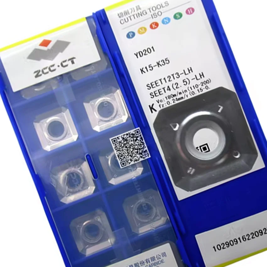 SEET12T3-LH YBG101/SEET12T3-LH YD101/SEET12T3-LH YD201 SEET12T3-LH YD101 YD201 YBG101 ZCC.CT CNC carbide inserts 10pcs/box