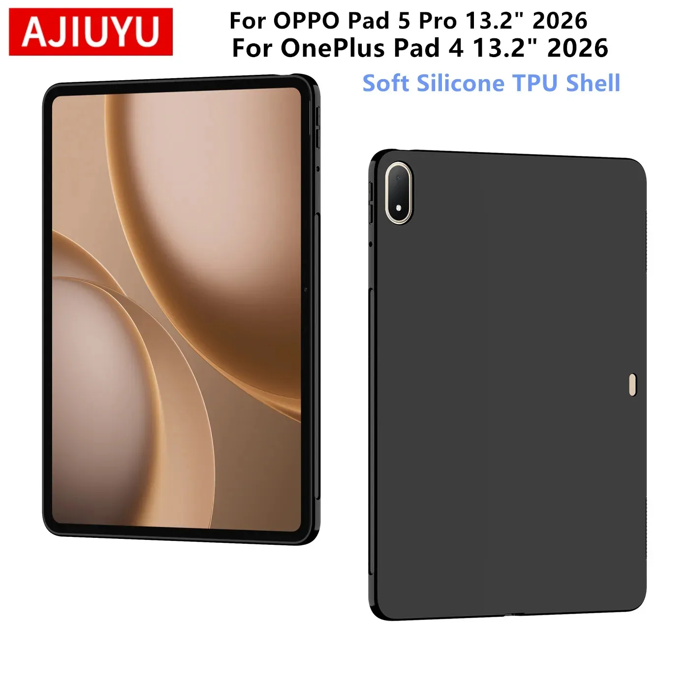 

Soft Case for OPPO Pad 5 Pro 13.2 inch 2026 OPD2511 Silicone Cover Shell for OnePlus Pad 4 3 Pad2 Pro 13.2''Tablet TPU Back Case