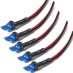 Adaptador de enchufe macho T10 W5W, 5 piezas, cable extendido, nuevo