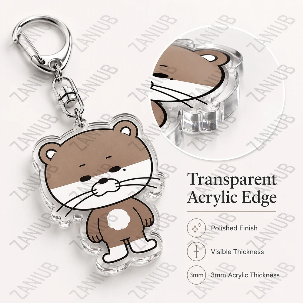 Popular Idol Group Creative Acrylic Keychain Game Inspired Bag Charm Anime Characters Cartoon Cute Key Ring Fans Friends Gift