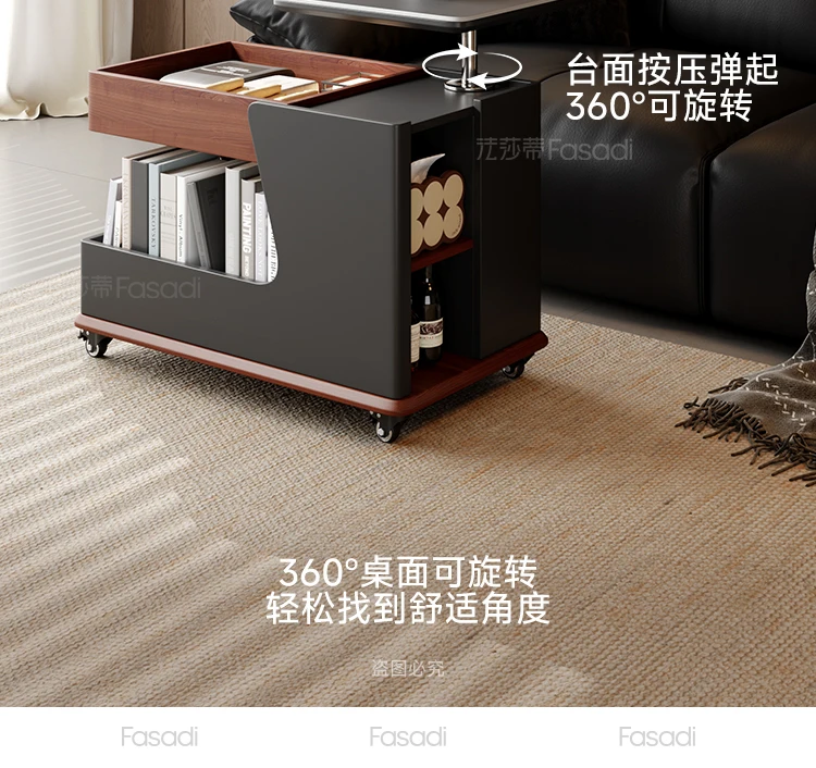 طاولة جانبية لغرفة المعيشة، أريكة قابلة للإزالة، طاولة جانبية، خزانة بجانب السرير، عربة طاولة القهوة #5