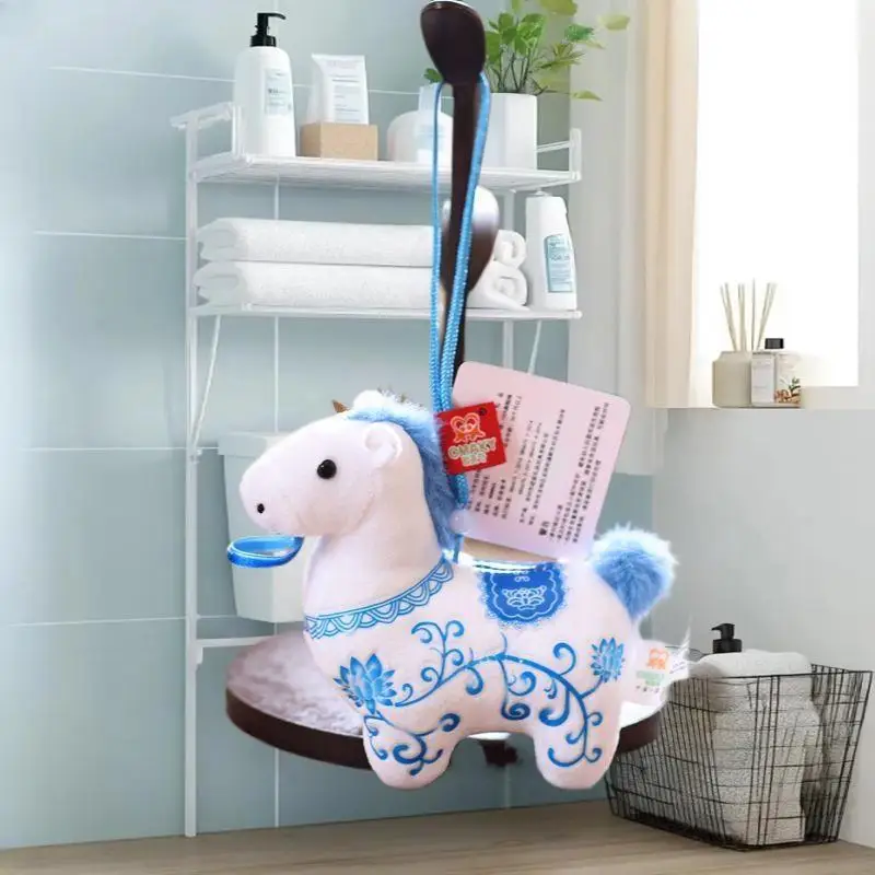 귀여운 앤티크 포니 플러시 키체인 애니메이션 가방 장식품, 커플을 위한 사랑스러운 선물