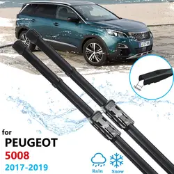 Auto Wischer Klingen für Peugeot 5008 2017 2018 2019 2nd 2 Gen Frontscheibe Windschutzscheibe Pinsel Washer Auto Zubehör Aufkleber