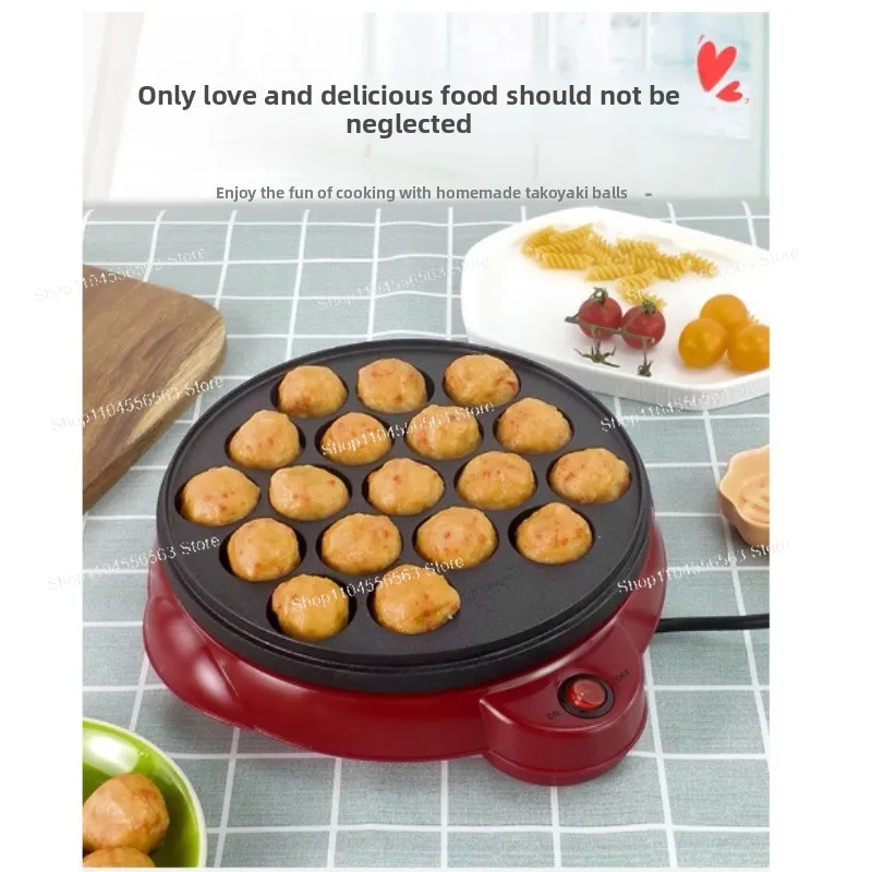 

650W Octopus Balls Maker (Takoyaki Machine) - Household & Professional Cooking Tool for Chibi Maruko-Style Snacks