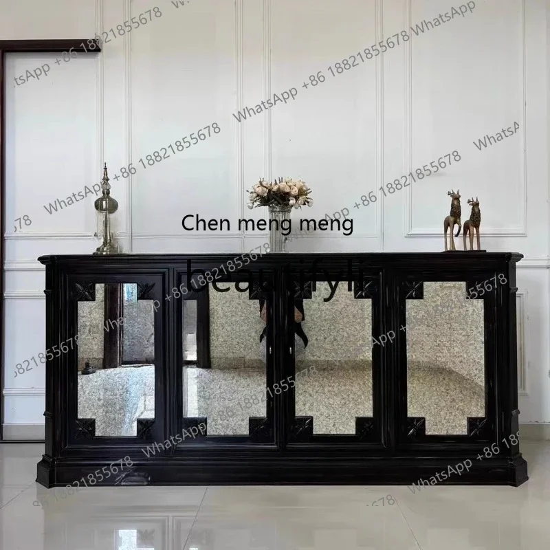 

G Household light luxury door cabinet American French retro rural side cabinet