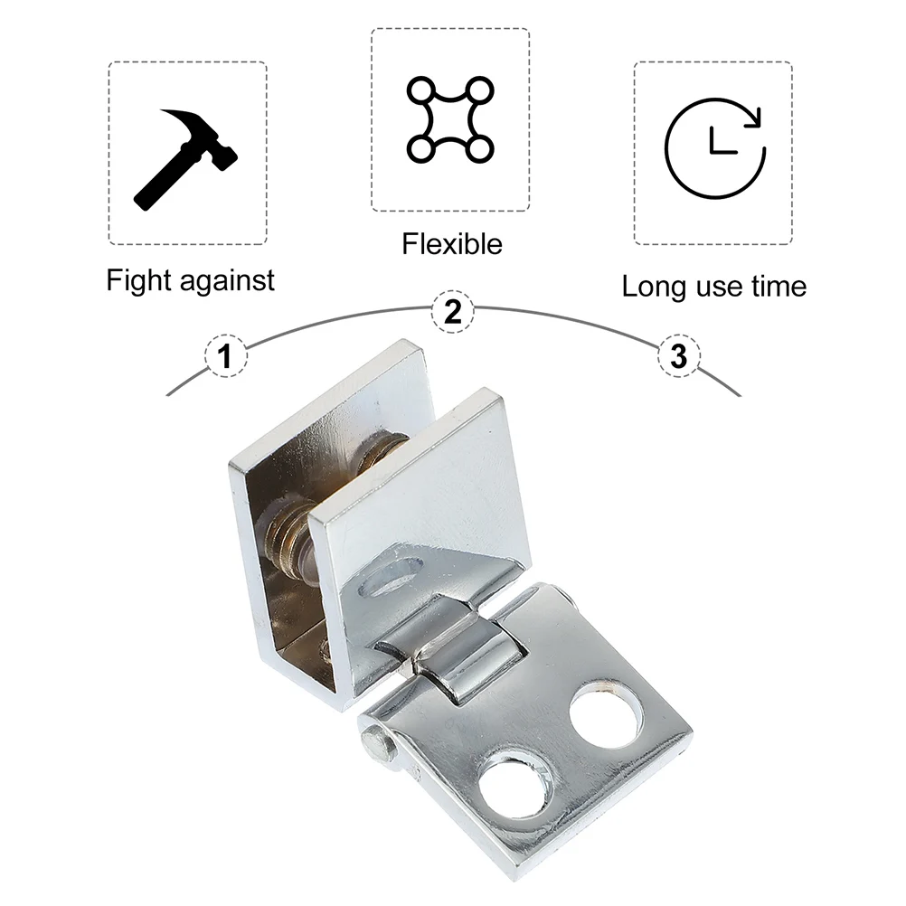 

Zinc Alloy Glass Door Hinge Durable Glass Shower Door Hinge Frameless Bathroom Hardware Smooth Silent Heavy Duty