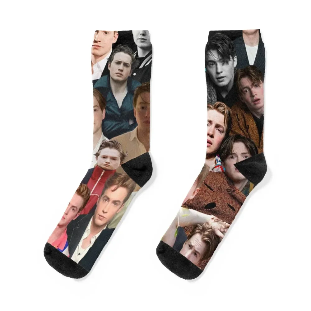 kit connor photo collage Socks professional running retro Soccer summer Socks Male Women's