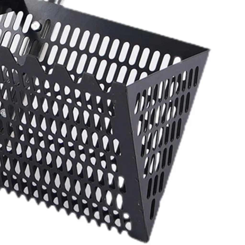 Sand Sift Rake Sand Sifter Carbon Steel Ergonomic Beach Mesh Spade Long Handle Sharp Tooth Sifter for Camping Outside