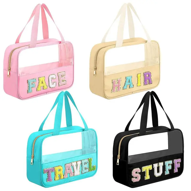 

Clear Travel Bags For Toiletries Makeup Travel Bag Zipper Pouches Waterproof Toiletry Storage Bag Make Up Organizer Portable