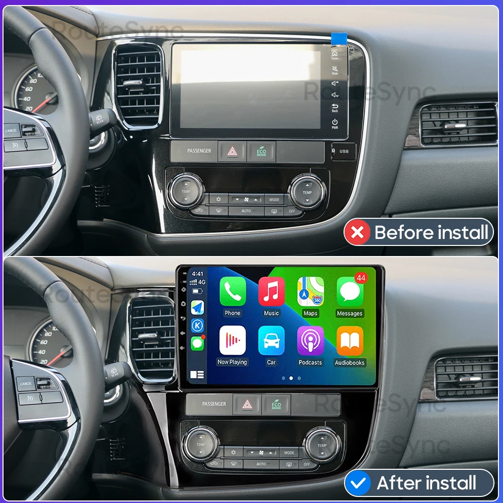Android 16 For Mitsubishi Outlander 3 GF0W GG0W 2012 - 2018 Audio Screen Car Radio Video Multimedia Player Carplay Auto GPS 2din