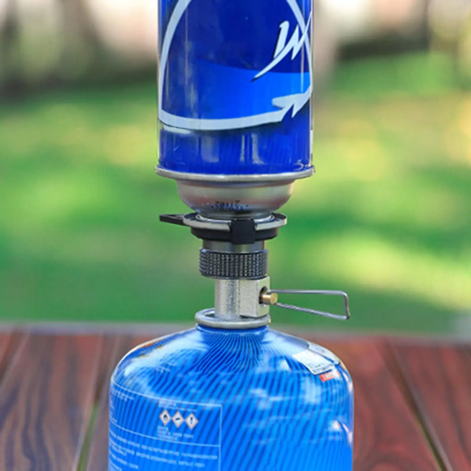 Camping Furnace Adapter Gas Head Supplies Gas Screw Type Valve Output Conversion Piston Adapter for Backpacking Picnic