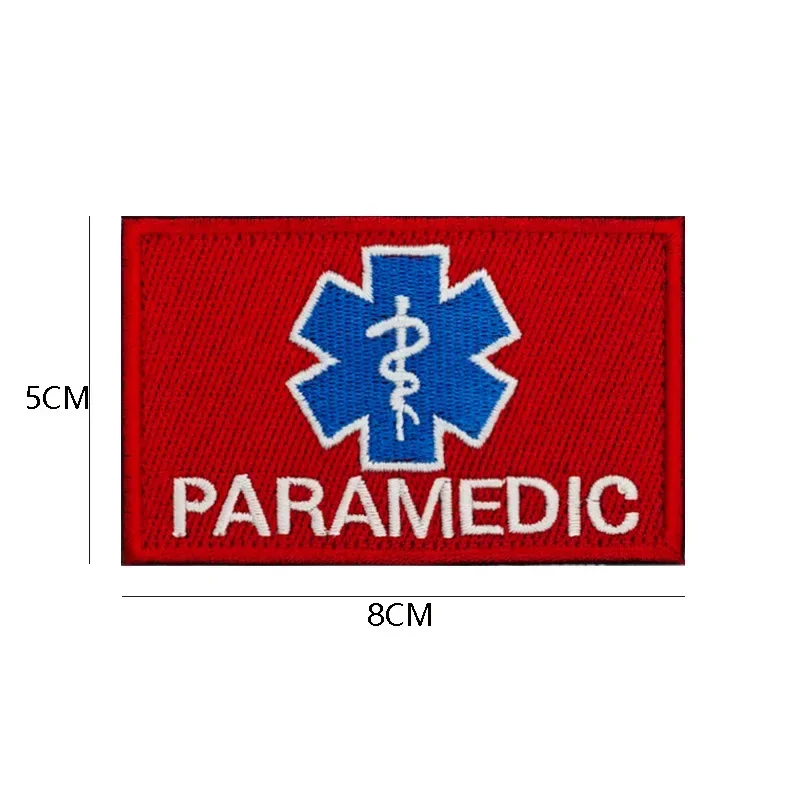 Star of Life Rescue Morale Badge patch ricamate Battlefield Medical Staff Emblem accessorio tattico zaino Sticker