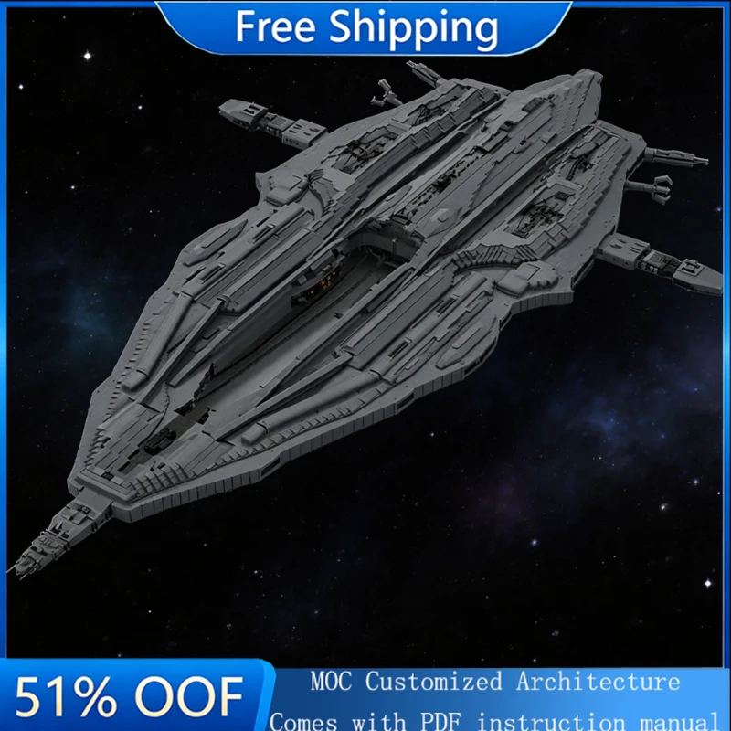 

22582 PCS A massive Wraith Ghost Race Mothership Capable Customize MOC Building Block Model DIY Toys For Children Festival Gifts