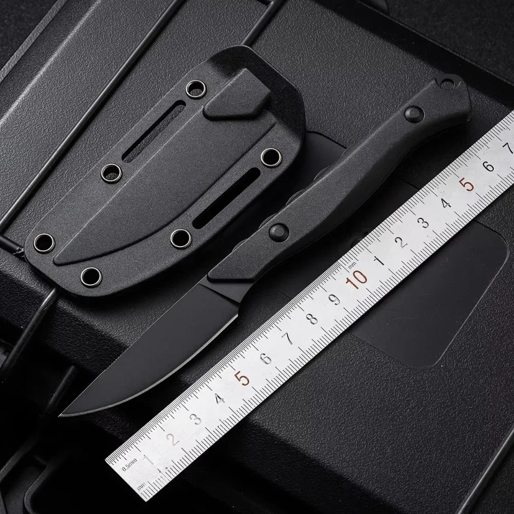 15700 Camping EDC Fixed Blade Knife Nylon Fiber Grip with Kydex Sheath Outdoor Hiking Fishing Cutting Straight Knife